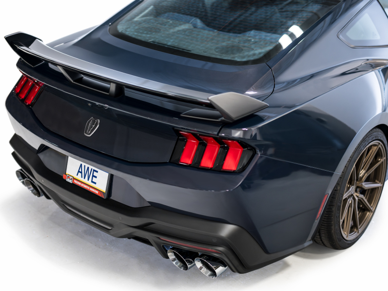 AWE 2024 Ford Mustang Dark Horse S650 RWD SwitchPath Catback Exhaust w/ Quad Chrome Silver Tips - Image 7