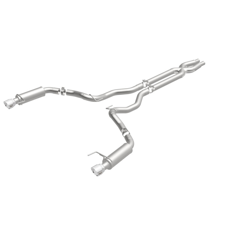 MagnaFlow Cat Back, SS, 3in, Competition, Dual Split Polished 4.5in Tips 2015 Ford Mustang GT V8 5.0 - Image 4