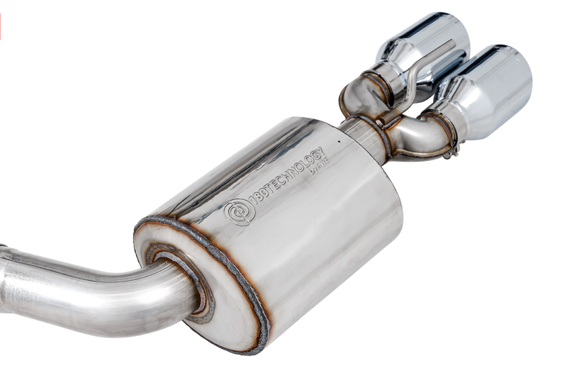 AWE Tuning 2017+ Challenger 5.7L Touring Edition Exhaust - Non-Resonated - Chrome Silver Quad Tips - Image 5