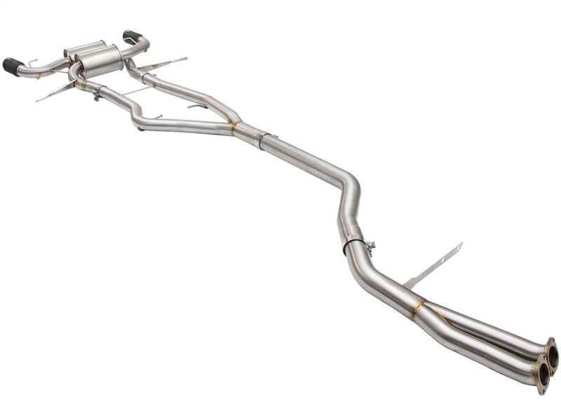 aFe MACHForce XP SS-304 Black Tip 3.0in-2.5in Dia Cat Back Exhaust 11-13 BMW 335i (E90/E92) 3.0L - Image 6