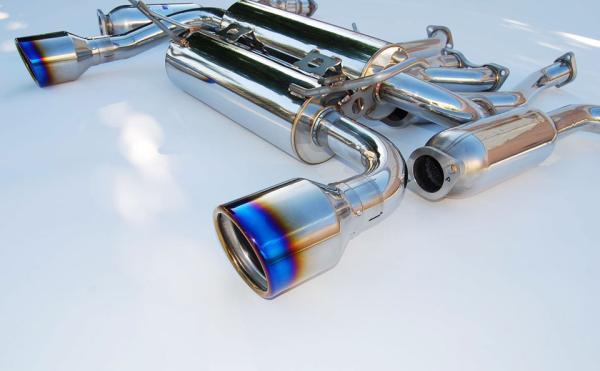 Invidia 09+ 370Z Gemini Rolled Titanium Tip Cat-back Exhaust - Image 2