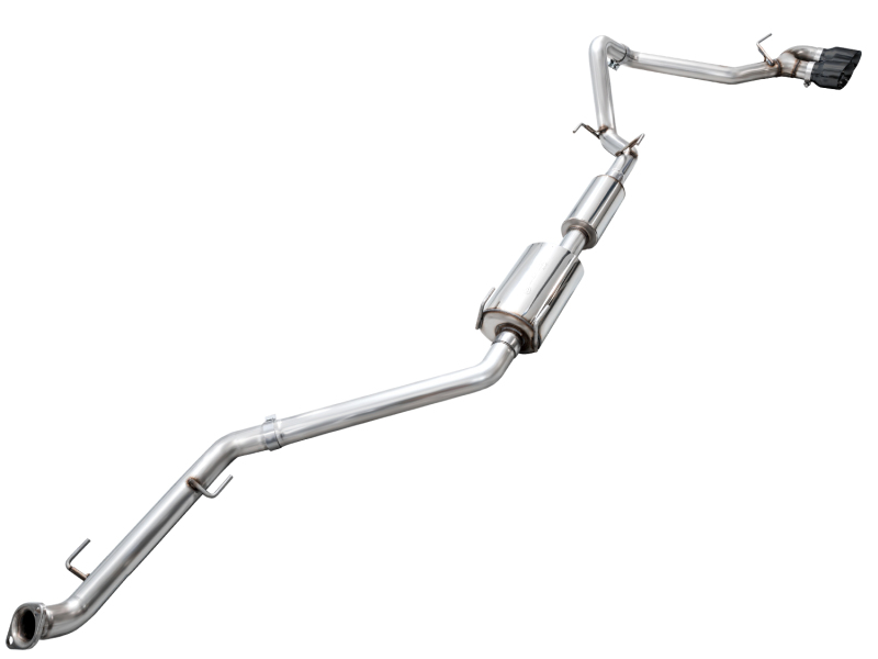 AWE Exhaust for 4th Gen Toyota Tacoma Dual Diamond Black Tips - Image 8