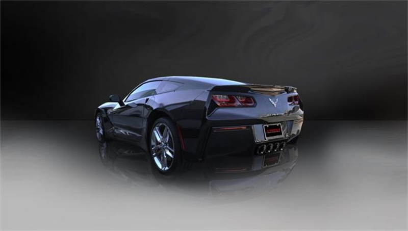 Corsa 14-19 Chevy Corvette C7 Coupe 6.2L V8 AT/MT 2.75in Valve-Back Dual Rear Exit Black Xtreme Exht - Image 4