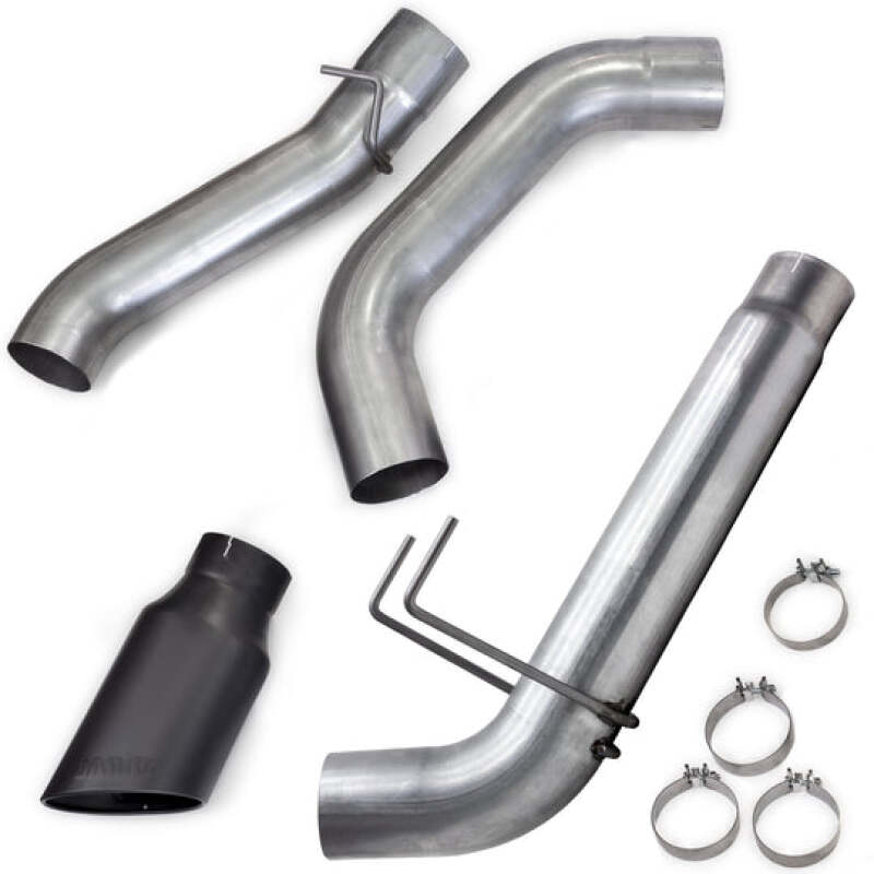 Banks Power 19-23 Dodge RAM Monster Exhaust 5.0in Single 6.7L MCSB DRW w/ SideKick Black Tip - Image 3