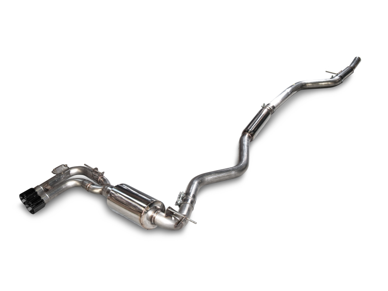 AWE Tuning BMW F3X 28i / 30i Touring Edition Axle-Back Exhaust Single Side - 80mm Black Tips - Image 4