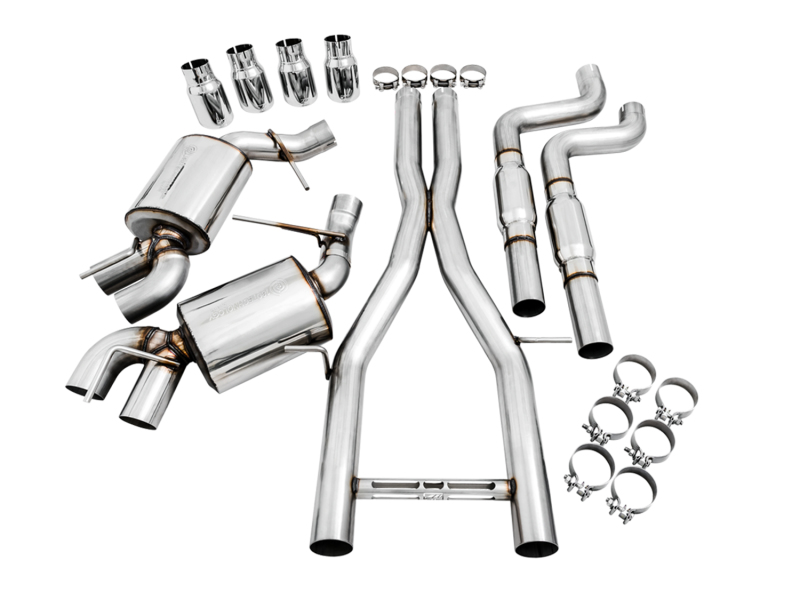 AWE Tuning 16-19 Chevy Camaro SS Res Cat-Back Exhaust -Touring Edition (Quad Chrome Silver Tips) - Image 2