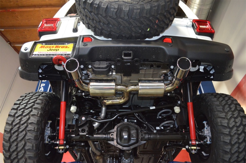 Injen 18-20 Jeep Wrangler JL L4-2.0L Turbo / V6-3.6L SS Axle-back Exhaust - Polished - Image 3