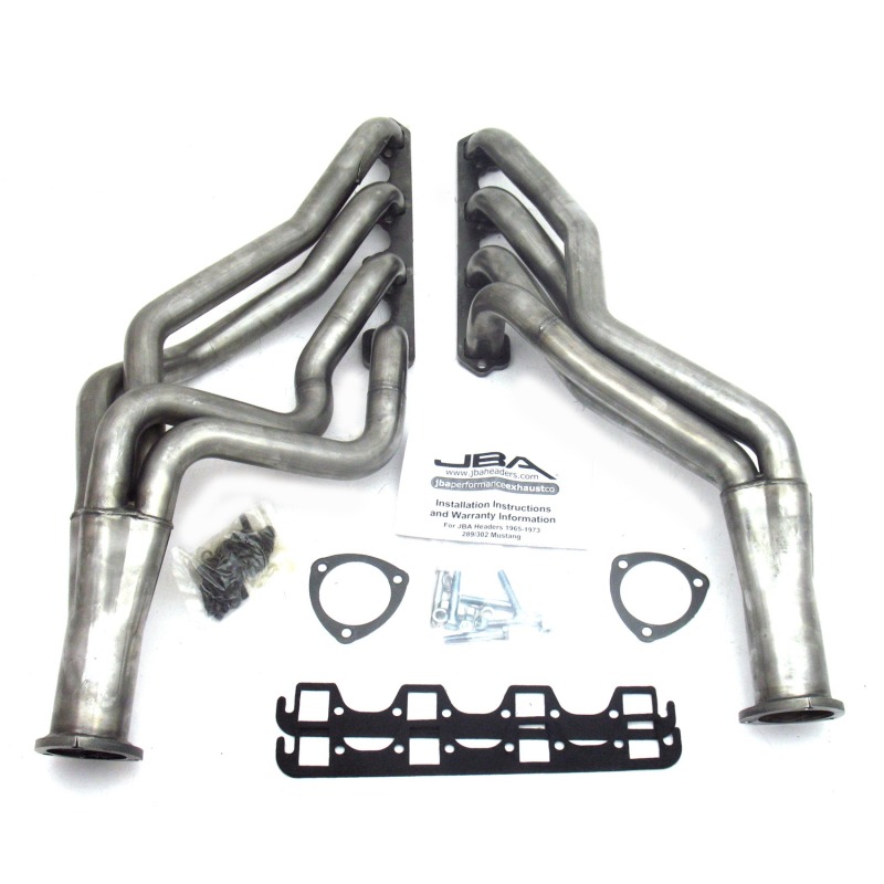 JBA 65-73 Ford Mustang 260-302 SBF 5 Speed T5/T56 1-3/4in Primary Raw 409SS Long Tube Header - Image 2
