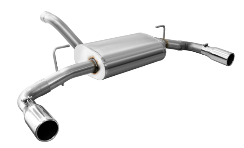 Corsa 2018-2025 Jeep Wrangler JL 2.5in Dual Rear Exit Polished Tips Touring Axle-Back Exhaust - Image 3