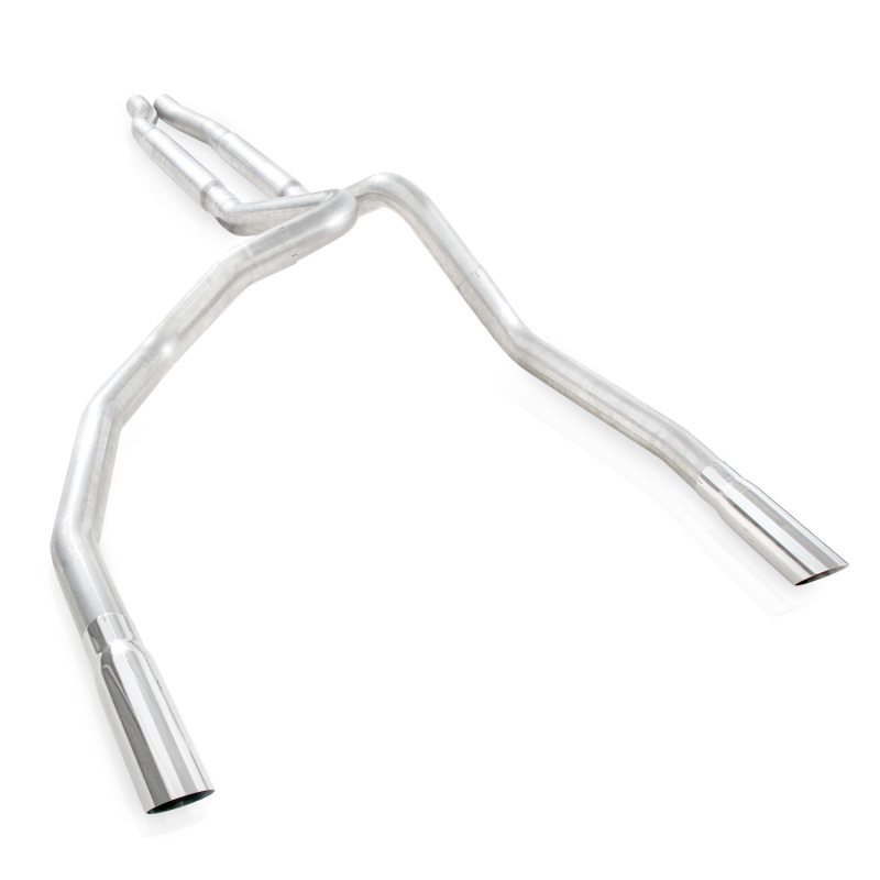 Stainless Works 2011-14 F-150 5.0L 3in Exhaust S-Tube Mufflers Under Bumper Exit - Image 2