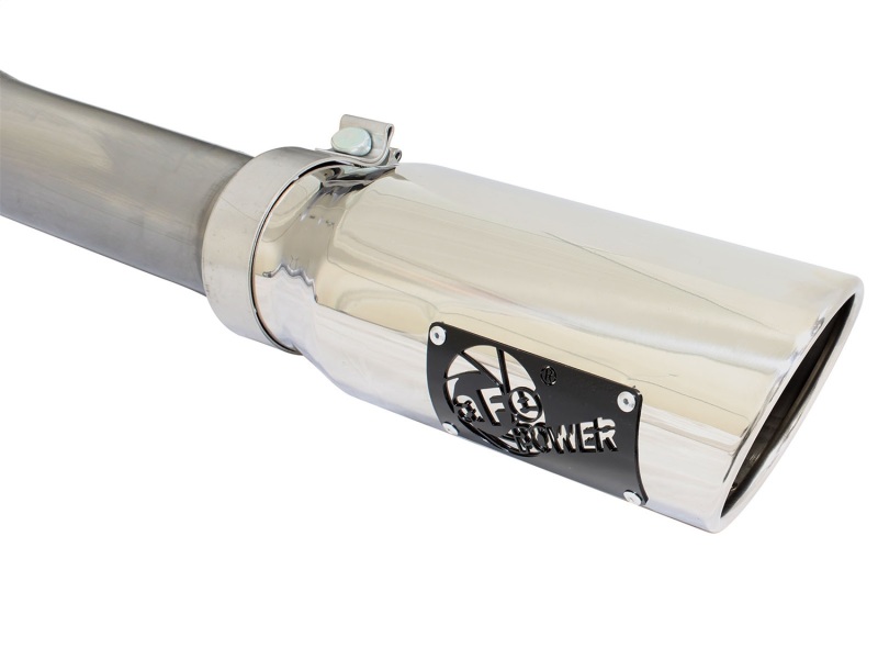 aFe MACHForce XP Exhaust 3in SS Dual Side Exit CB w/ Polish Tips 15 Ford F150 Ecoboost V6-2.7L/3.5L - Image 4