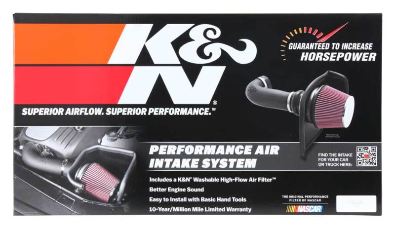 K&N 19-20 Jeep Cherokee L4-2.4L Performance Air Intake Kit - Image 8