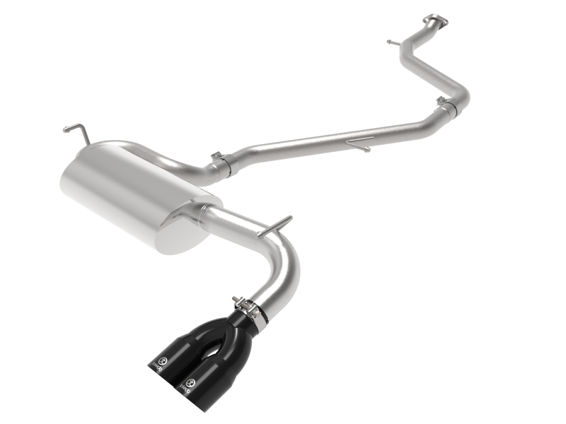aFe Takeda 18-21 Toyota C-HR 2.0L 2.5in 304 Stainless Steel Cat-Back Exhaust w/ Black Tip - Image 4
