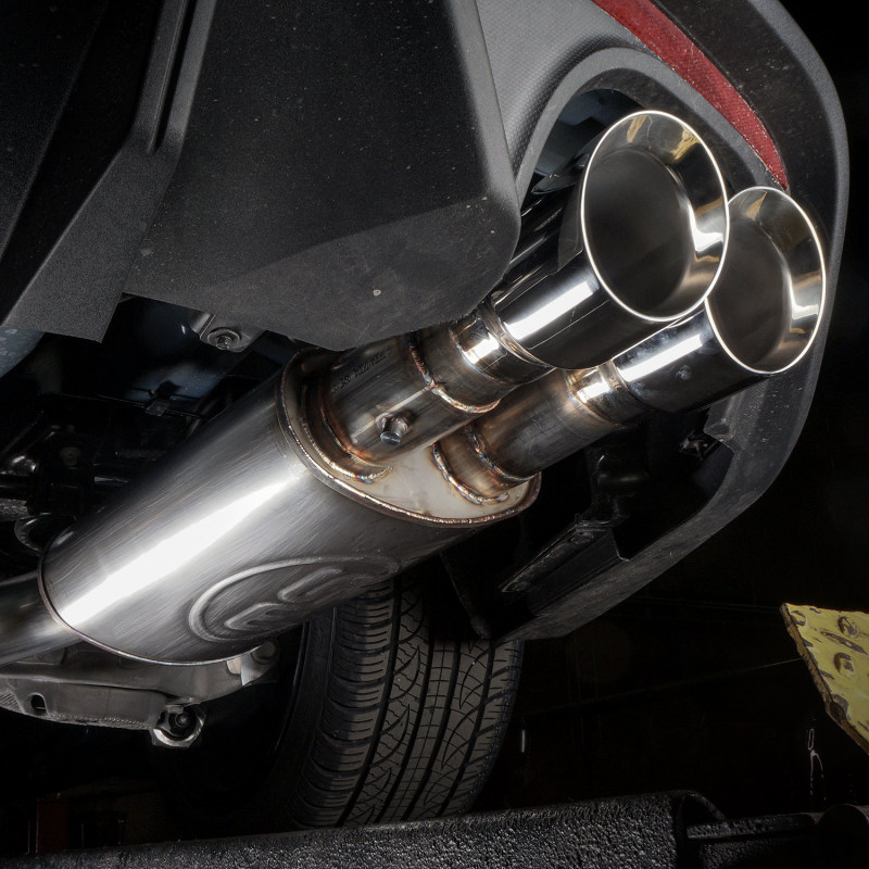 Stainless Works 2018+ Ford Mustang GT 3in Redline Series Catback X-Pipe w/Active Valves & Quad Tips - Image 7