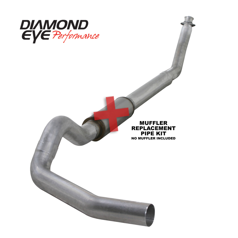Diamond Eye KIT 5in Turbo Back SGL MFLR RPLCMENT PIPE AL: 94-02 DODGE CUMMINS 5.9L W/ RP #510220 - Image 4