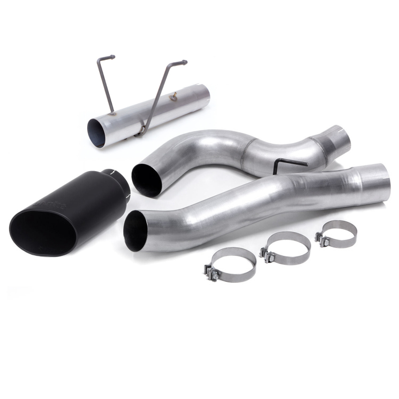 Banks Power 13-18 Dodge RAM Monster Exhaust 5.0in. Single 6.7L CCLB w/ SideKick S/S Black Tip - Image 4