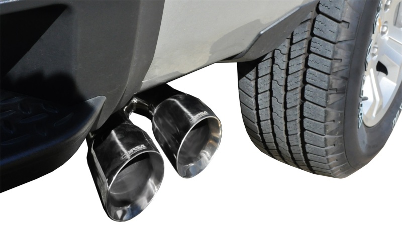 Corsa 14-19 GMC Sierra/Chevy Silv 1500 Reg. Cab/Std. Bed 5.3L V8 Polished Single Side CB Exhaust - Image 3