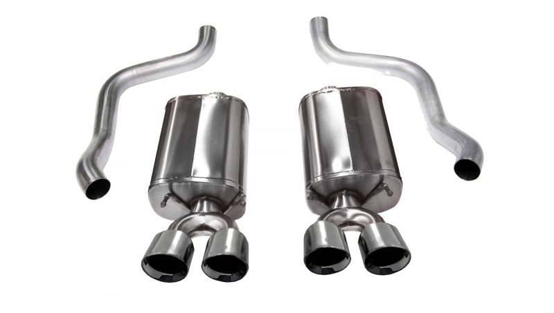 Corsa 2009-2013 Chevrolet Corvette C6 6.2L V8 Polished Sport Axle-Back Exhaust - Image 2