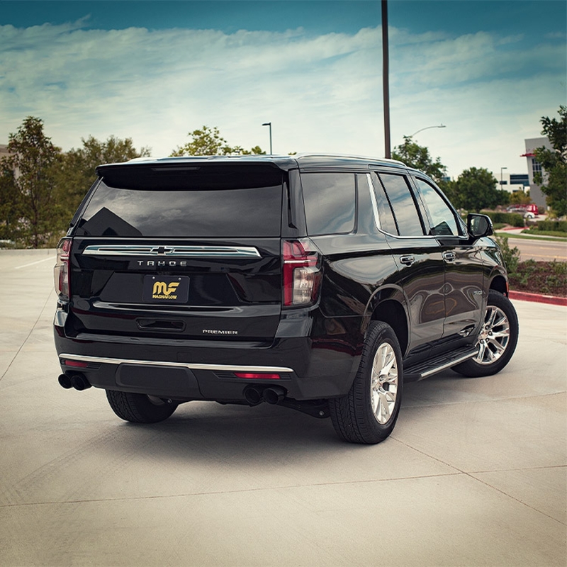 MagnaFlow 2021 Chevrolet Tahoe V8 5.3L Street Series Cat-Back Exhaust - Black Chrome Tips - Image 2