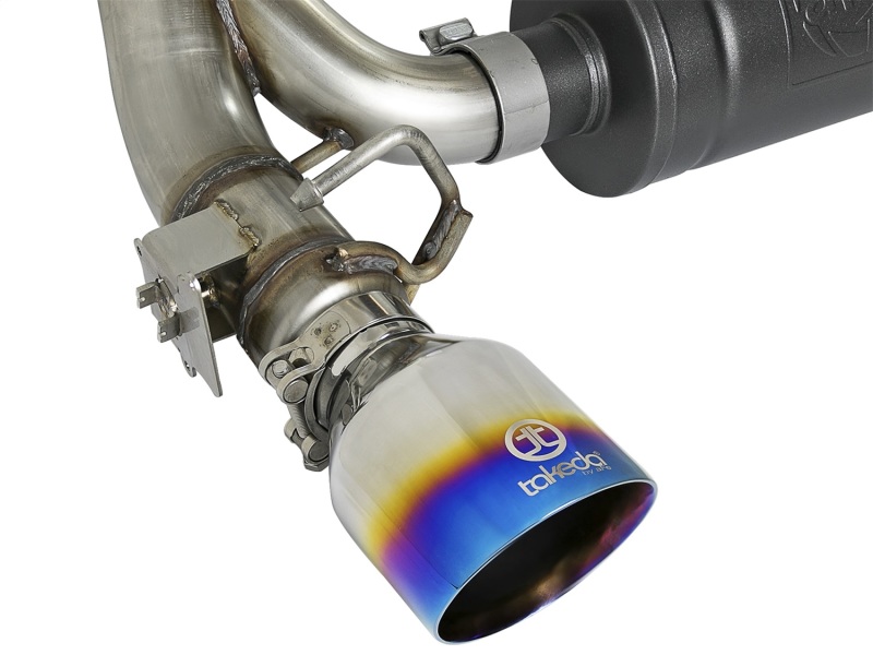 aFe Takeda 3in 304 SS Cat-Back Exhaust System w/ Blue Flame Tip 16-18 Ford Focus RS I4-2.3L (t) - Image 5