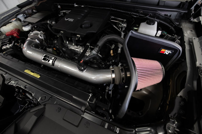 K&N 2022 Nissan Frontier V6 3.8LPerformance Air Intake System - Image 8