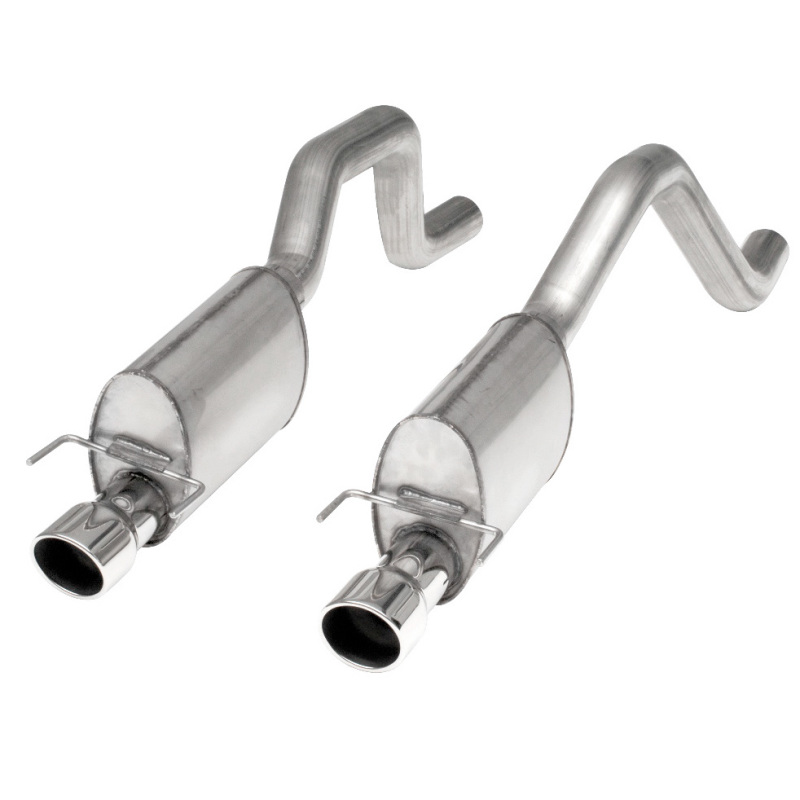 Stainless Works 2006-13 Corvette C6ZO6/ZR1 3in Axleback S-Tube Mufflers Dual 4in Rolled Edge Tips - Image 2