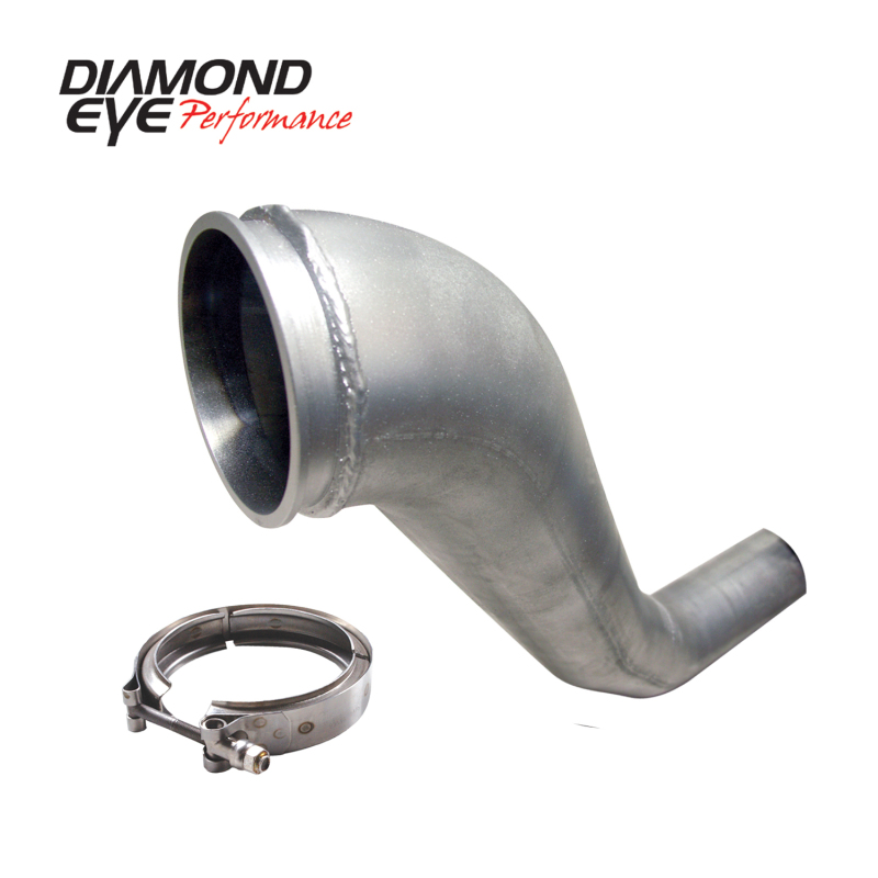 Diamond Eye KIT 4in Downpipe HX40 TURBO-DIRECT FLANGE W/ V-Band CLAMP AL DODGE 94-02 - Image 3