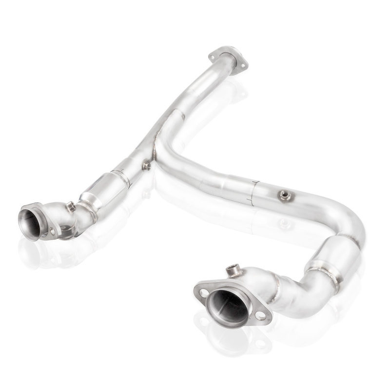 Stainless Works 15-18 F-150 3.5L Downpipe 3in High-Flow Cats Y-Pipe Factory Connection - Image 6