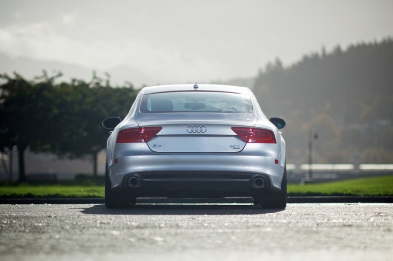 AWE Tuning Audi C7 A7 3.0T Touring Edition Exhaust - Dual Outlet Diamond Black Tips - Image 4