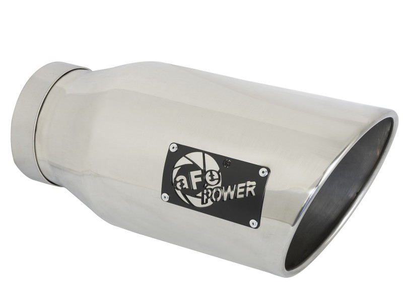 aFe ATLAS 5in Alum Steel DPF-Back Exhaust System w/Polished Tip 19-20 Ram Diesel Trucks L6-6.7L (td) - Image 2