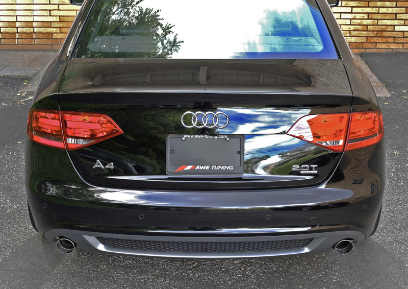 AWE Tuning Audi B8 A4 Touring Edition Exhaust - Dual Outlet Polished Silver Tips - Image 2