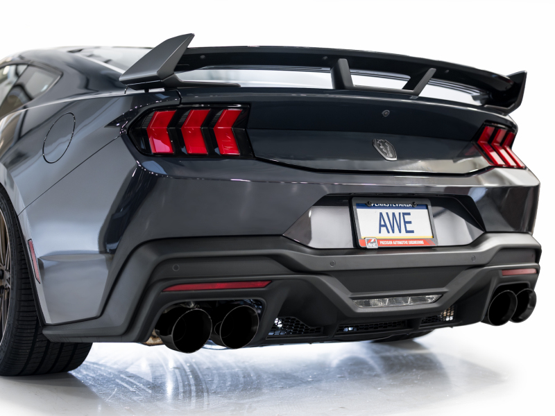 AWE 2024 Ford Mustang Dark Horse S650 RWD SwitchPath Catback Exhaust w/ Quad Diamond Black Tips - Image 8