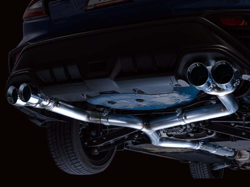 AWE Tuning 2022+ VB Subaru WRX Track Edition Exhaust - Chrome Silver Tips - Image 2