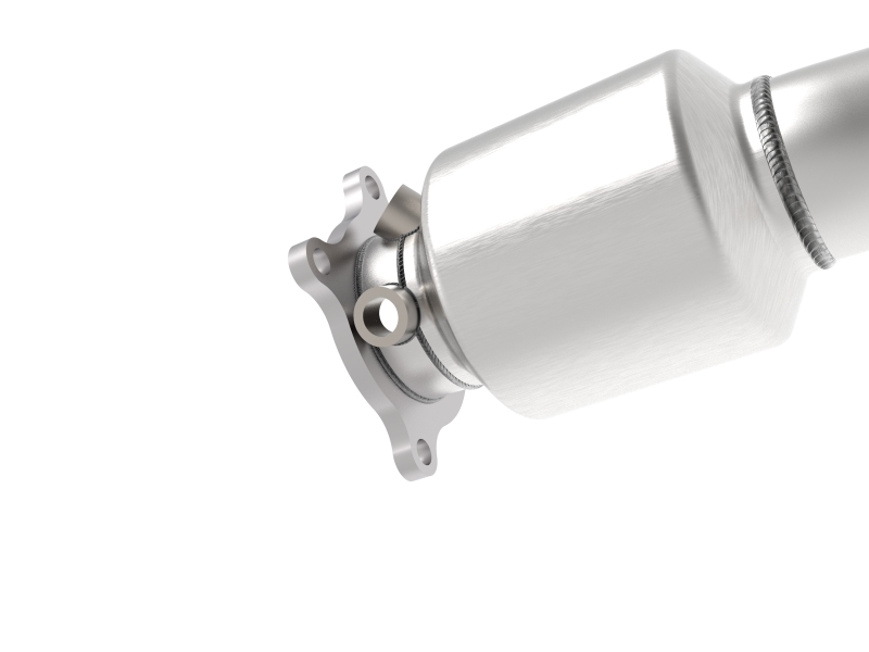 aFe 09-16 Audi A4/A5 (B8) L4-2.0L (t) Twisted Steel 3in. Downpipe - 304 Stainless w/ Cat - Image 2