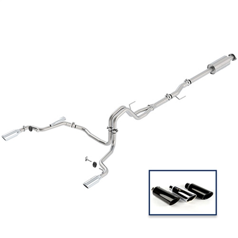 Ford Racing 15-18 F-150 5.0L Cat-Back Extreme Exhaust System Rear Exit w/ Chrome Tips - Image 3