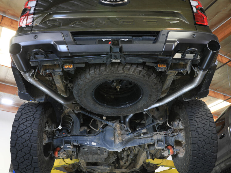 aFe Vulcan Series 3in 304SS Cat-Back Exhaust 24-25 Ford Ranger Raptor V6-3.0L (tt) w/ Black Tips - Image 8