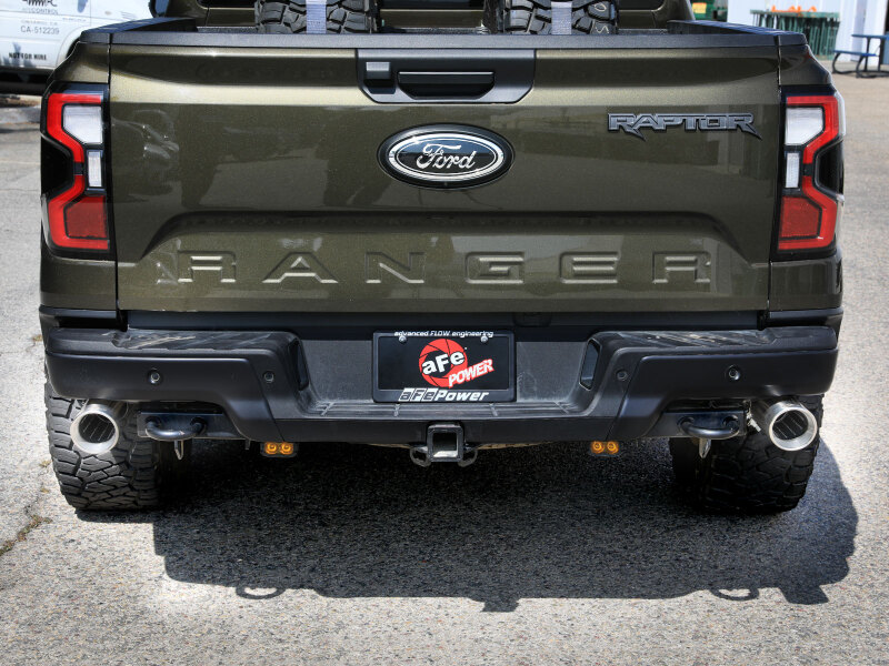 aFe 24-25 Ford Ranger Raptor Vulcan Series 3in 304 SS Cat-Back Exhaust w/ Polished Tips - Image 6