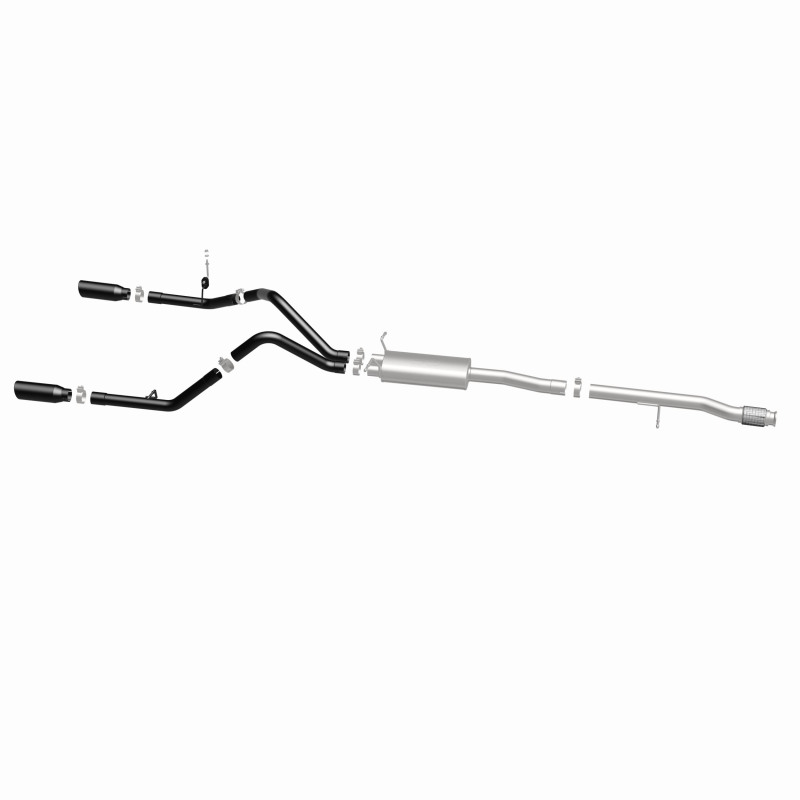 MagnaFlow SYS Cat-Back 4in Black Dual Split Rear Tips 14-15 Chevy Silverado/GMC Sierra 4.3L-5.3L - Image 9
