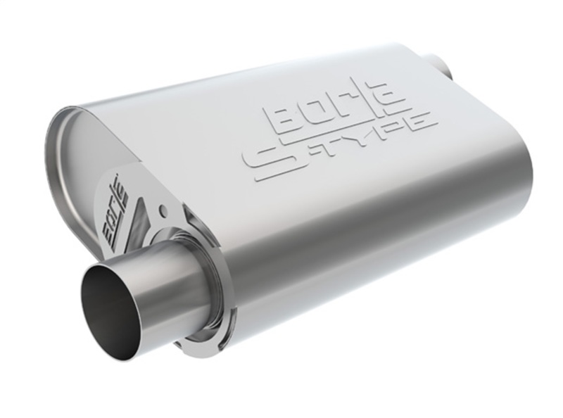 Borla CrateMuffler BBC 396 2.5 inch Offset/Offset 14in x 4.35in x 9in Oval Muffler - Image 2