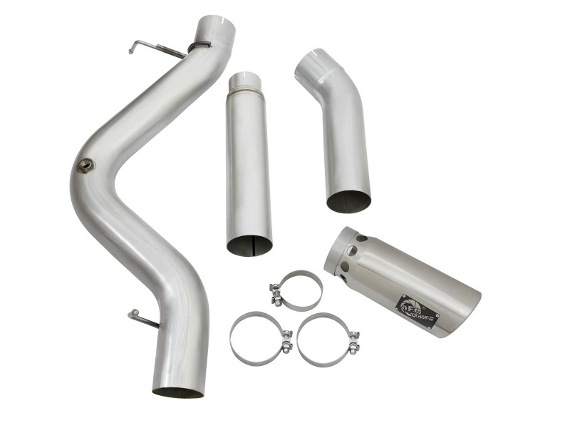 aFe LARGE Bore HD 5in Exhausts DPF-Back SS w/ Pol Tips 16-17 GM Diesel Truck V8-6.6L (td) LML/L5P - Image 7