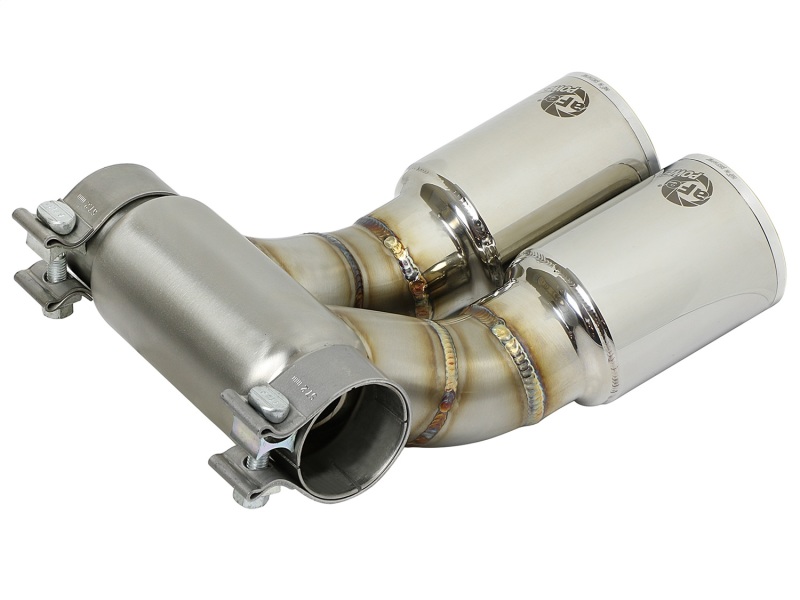 aFe Power 13-14 Porsche Cayman S / Boxster S Polish Exhaust Tip Upgrade - Image 3