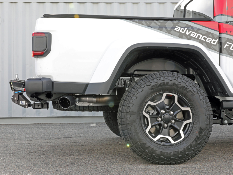 aFe 2021+ Jeep Gladiator V6-3.0L (td) Vulcan Series 3in 304 SS DPF-Back Exhaust System - Black Tip - Image 4