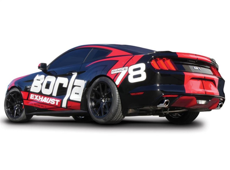 Borla Atak S Cat-Back 15-17 Ford Mustang GT 5.0L V8 MT/AT 2.5in pipe 4in tip - Image 4