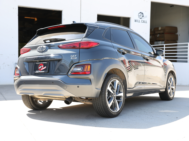 aFe Takeda 2.5in 304 SS Axle-Back Exhaust w/o Muffler w/BlackTips 18-22 Hyundai Kona L4-1.6L (t) AWD - Image 4