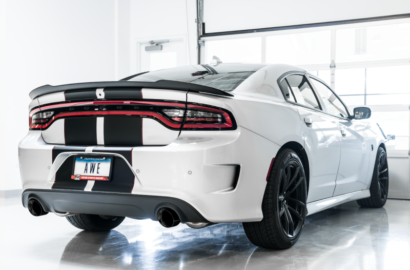 AWE Tuning 2017+ Dodge Charger 5.7L Touring Edition Exhaust - Non-Resonated - Diamond Black Tips - Image 7