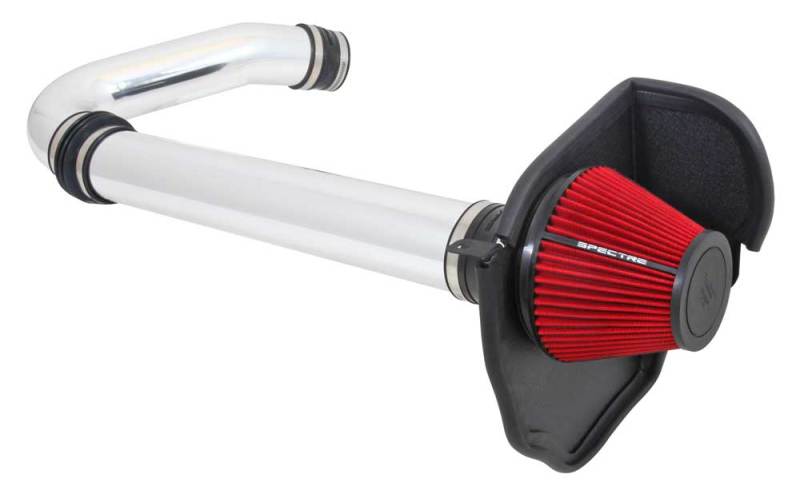 Spectre 11-17 Challenger/Charger 3.6L Air Intake Kit - Polished w/Red Filter - Image 2