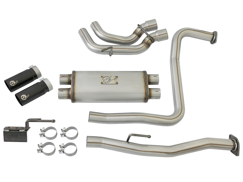 aFe Rebel Series 3in 409 SS Cat-Back Exhaust w/ Black Tips 04-15 Nissan Titan V8 5.6L - Image 9