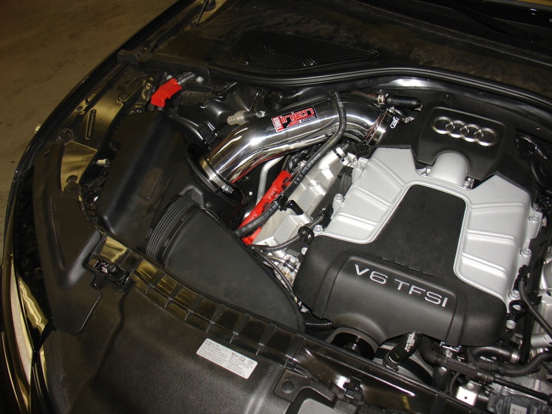 Injen 12-18 Audi A7 3.0L Supercharged Wrinkle Black Cold Air Intake w/ MRI Tech & Air Horn - Image 2