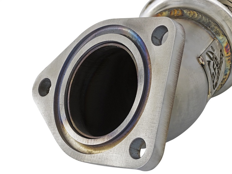aFe Power Elite Twisted Steel 16-17 Honda Civic I4-1.5L (t) 2.5in Rear Down-Pipe Mid-Pipe - Image 6