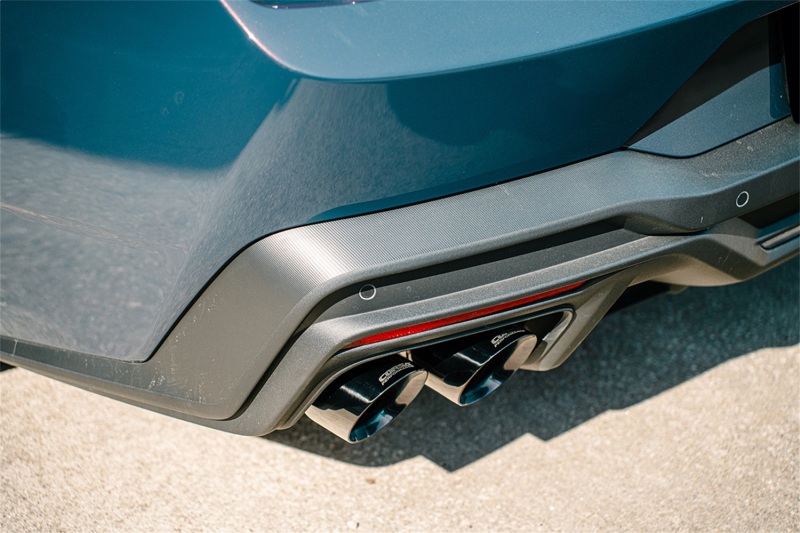 Corsa 24+ Ford Mustang Dark Horse 5.0L 3in Dual Rear Cat-Back w/Twin 4.5in Black PVD Slash Tips - Image 4